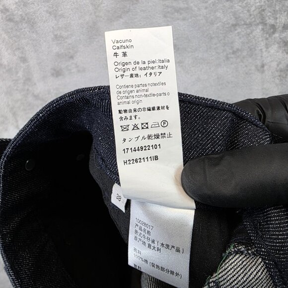 Loewe Jeans Womens 38 Blue Denim Straight Leg Made in Italy Button Fly Designer - Picture 13 of 14